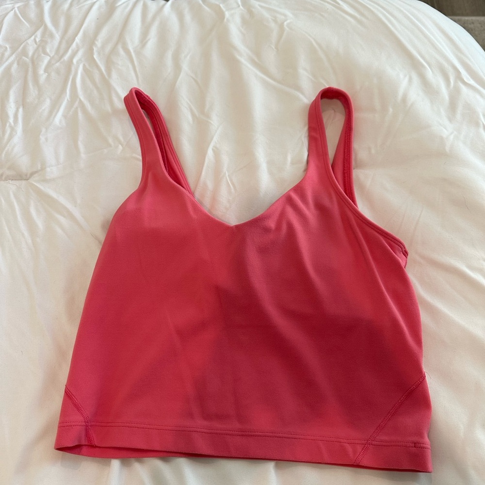 Women's Pink lulu tank size 4